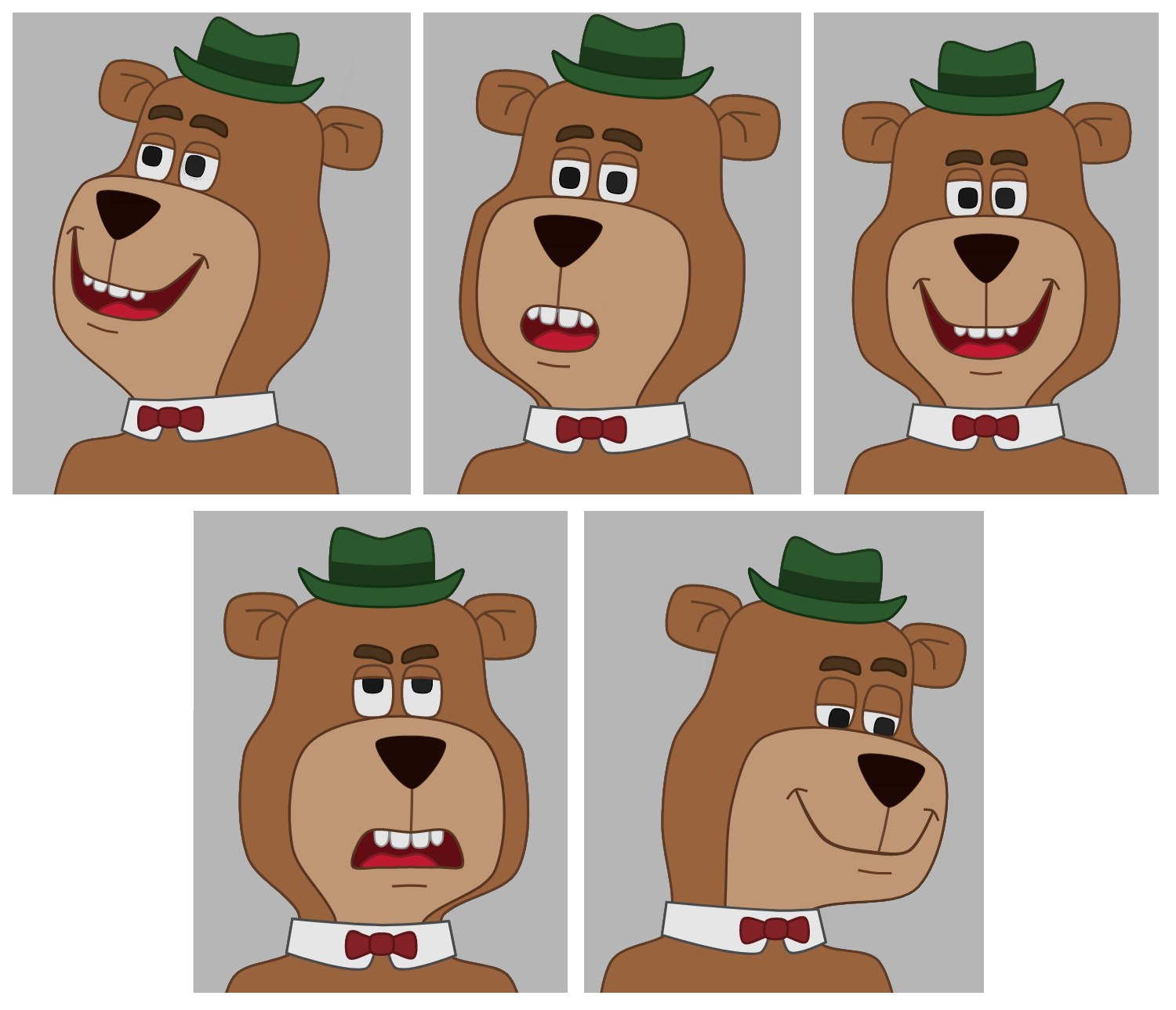 Character interface preview at various stages of Rotection deformation